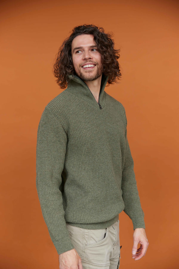 Essential Nautic Sweater mid green